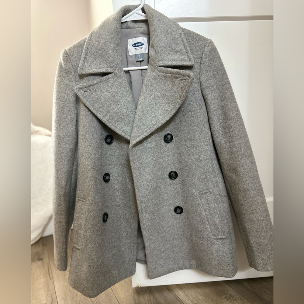 Old Navy Light Gray Women’s Peacoat